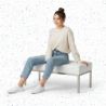 Buy Kanel Bench (2 seats) - Faux Leather Black 13213 at MyFaktory